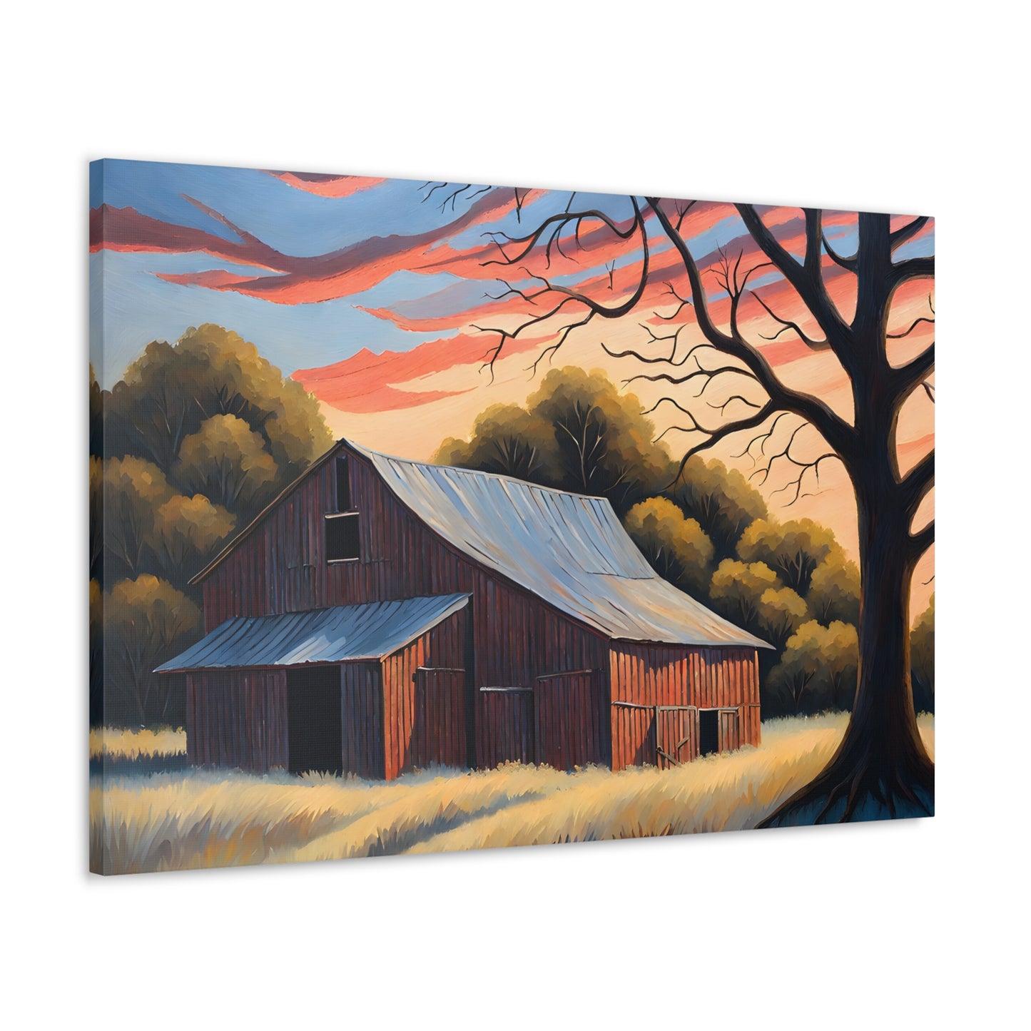 Rustic Wilderness: Classic Oil Painting Wall Décor