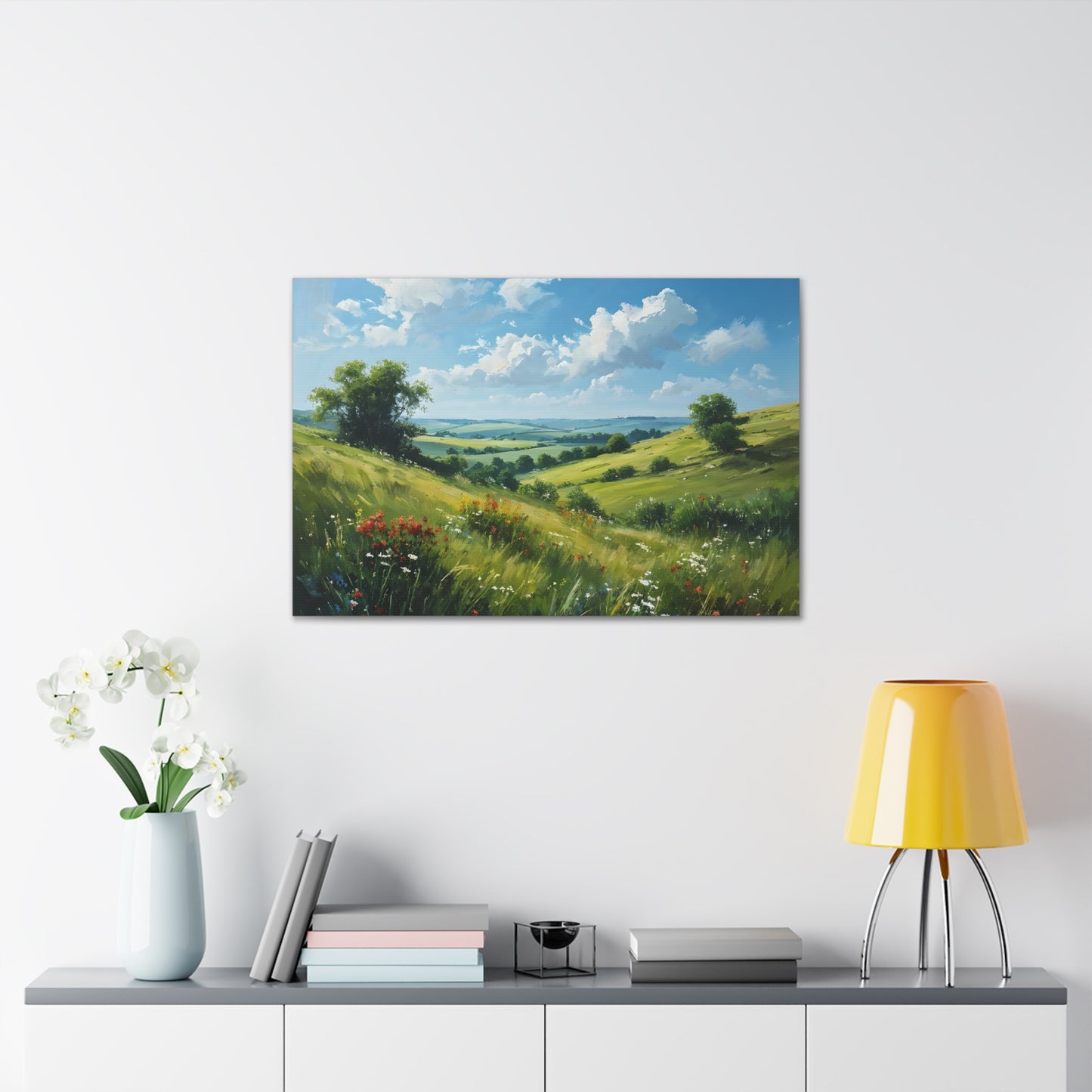 Whispering Field: Classic Oil Painting Wall Décor