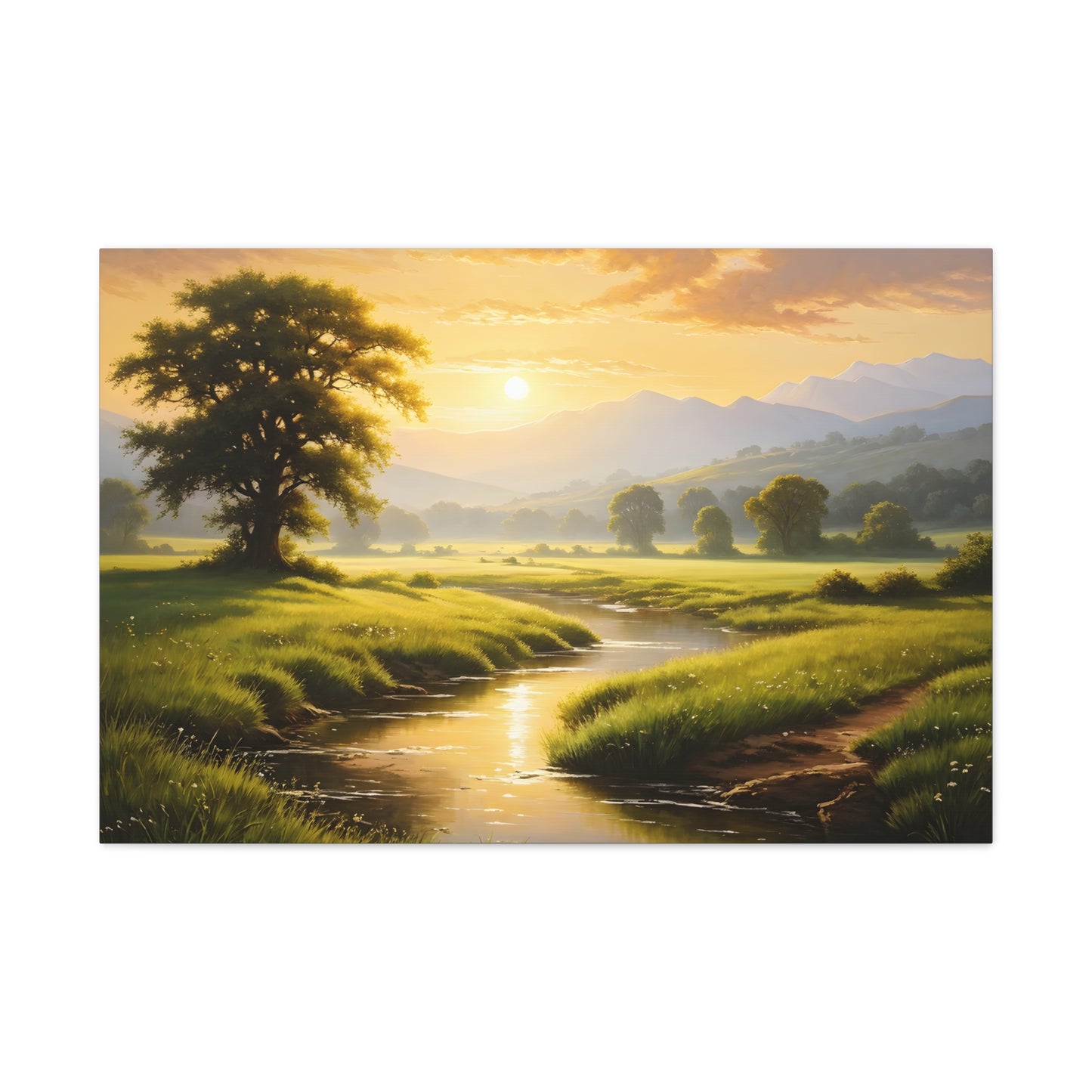 Golden Valley: Classic Oil Painting Wall Décor