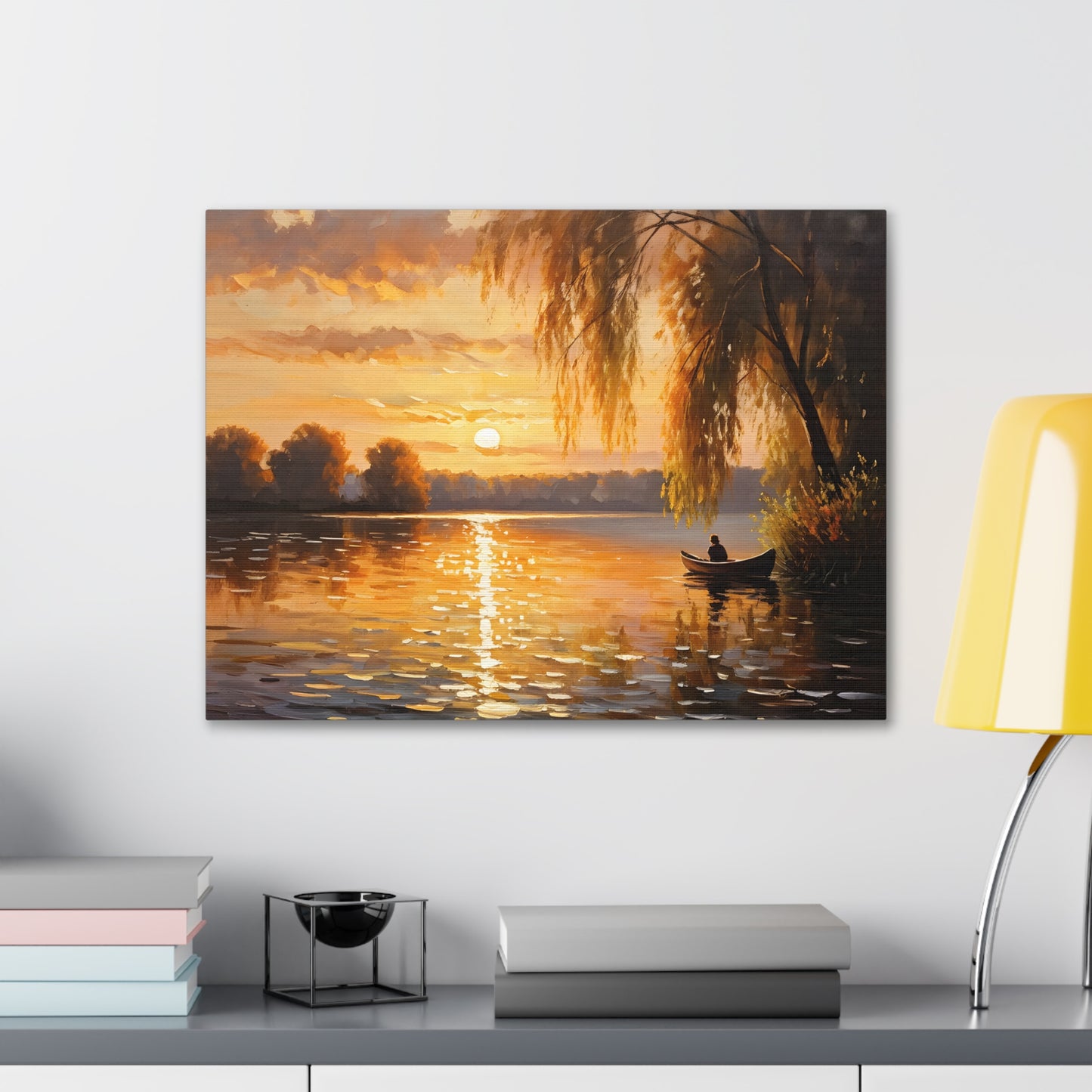 Coastal Serenity: Classic Oil Painting Wall Décor