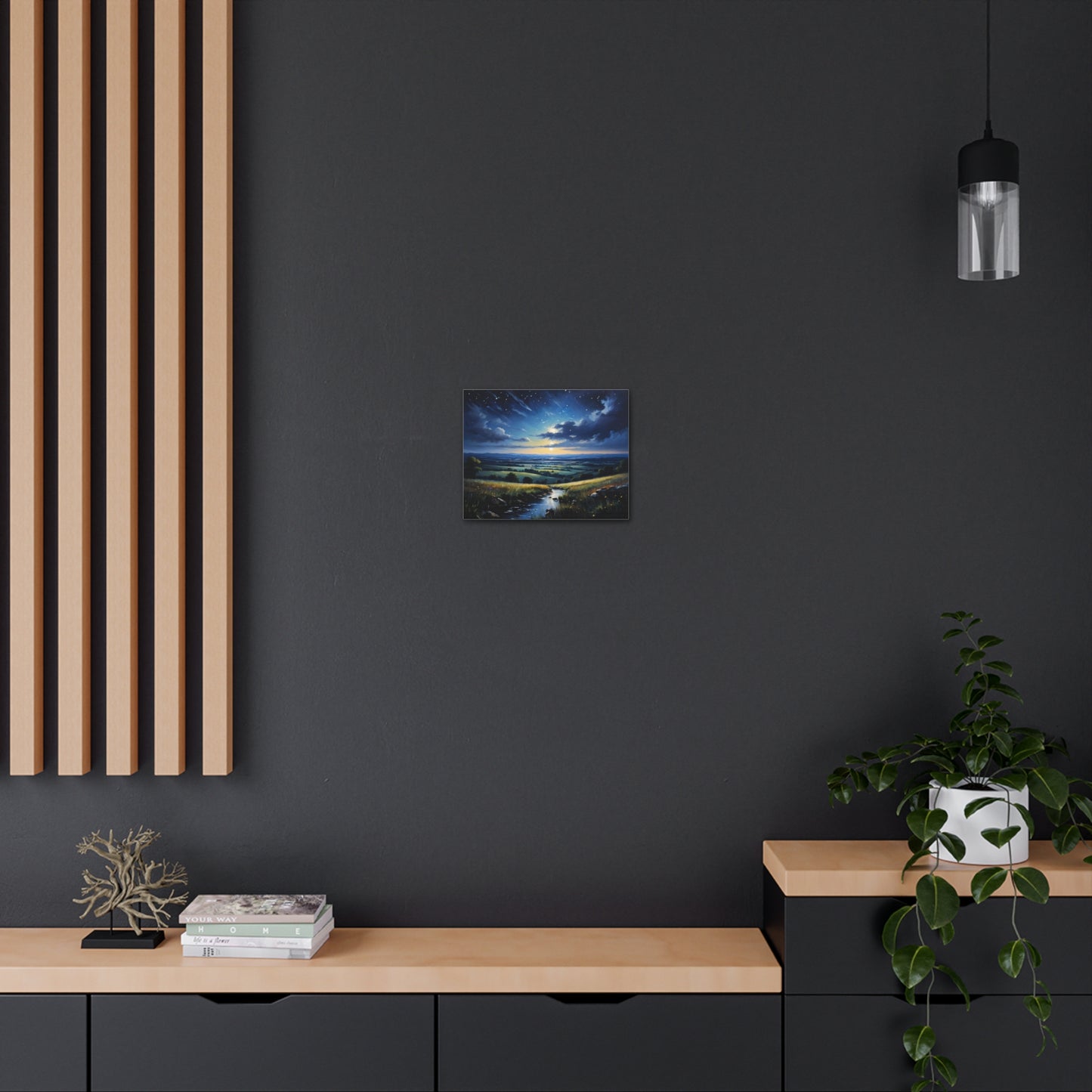 Twilight Meadows: Classic Oil Painting Wall Décor