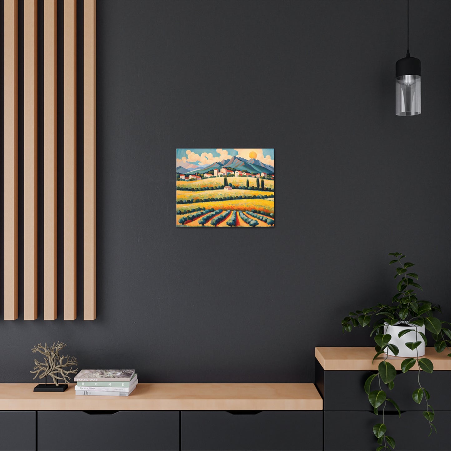 Valley Glow: Classic Oil Painting Wall Décor