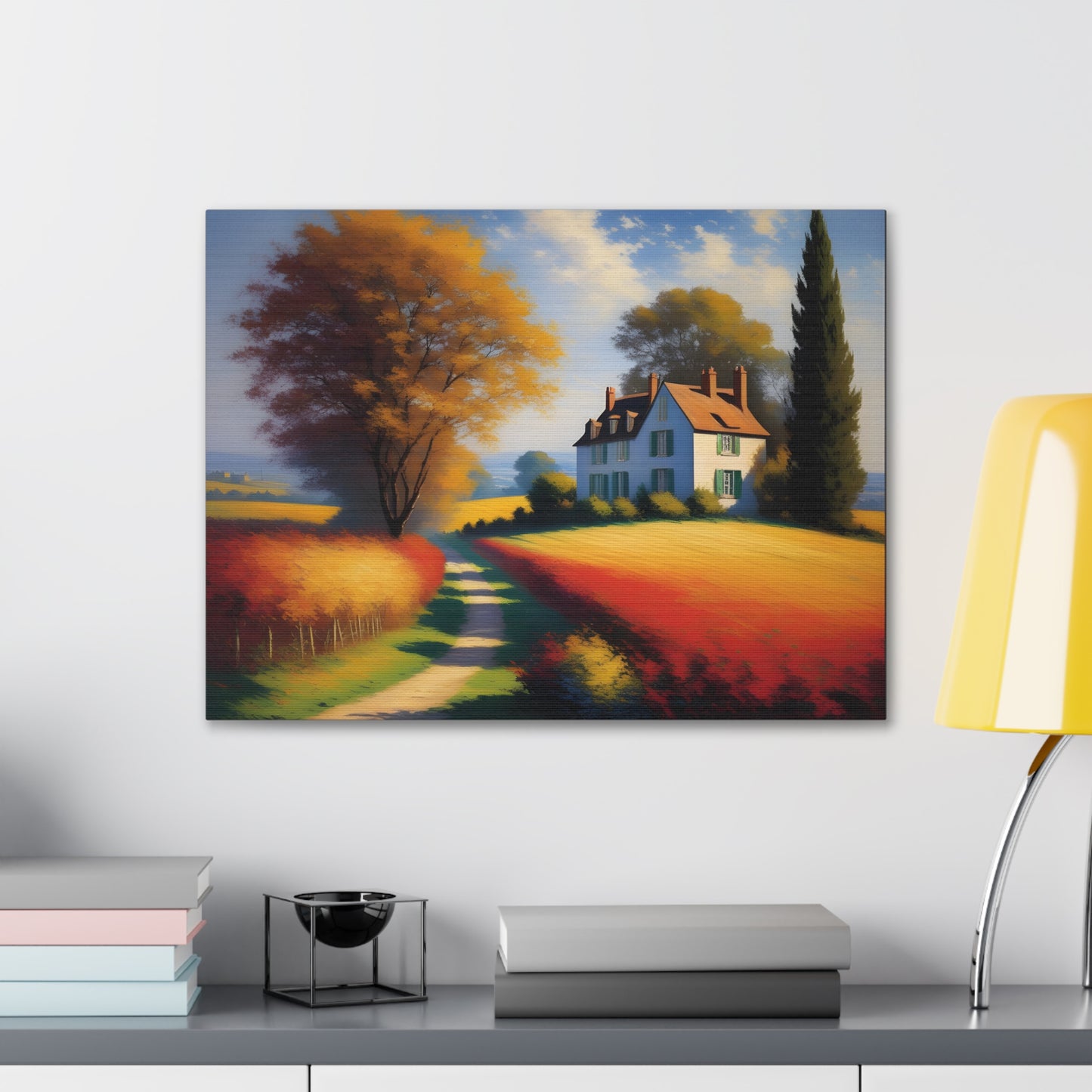 Countryside Charm: Classic Oil Painting Wall Décor