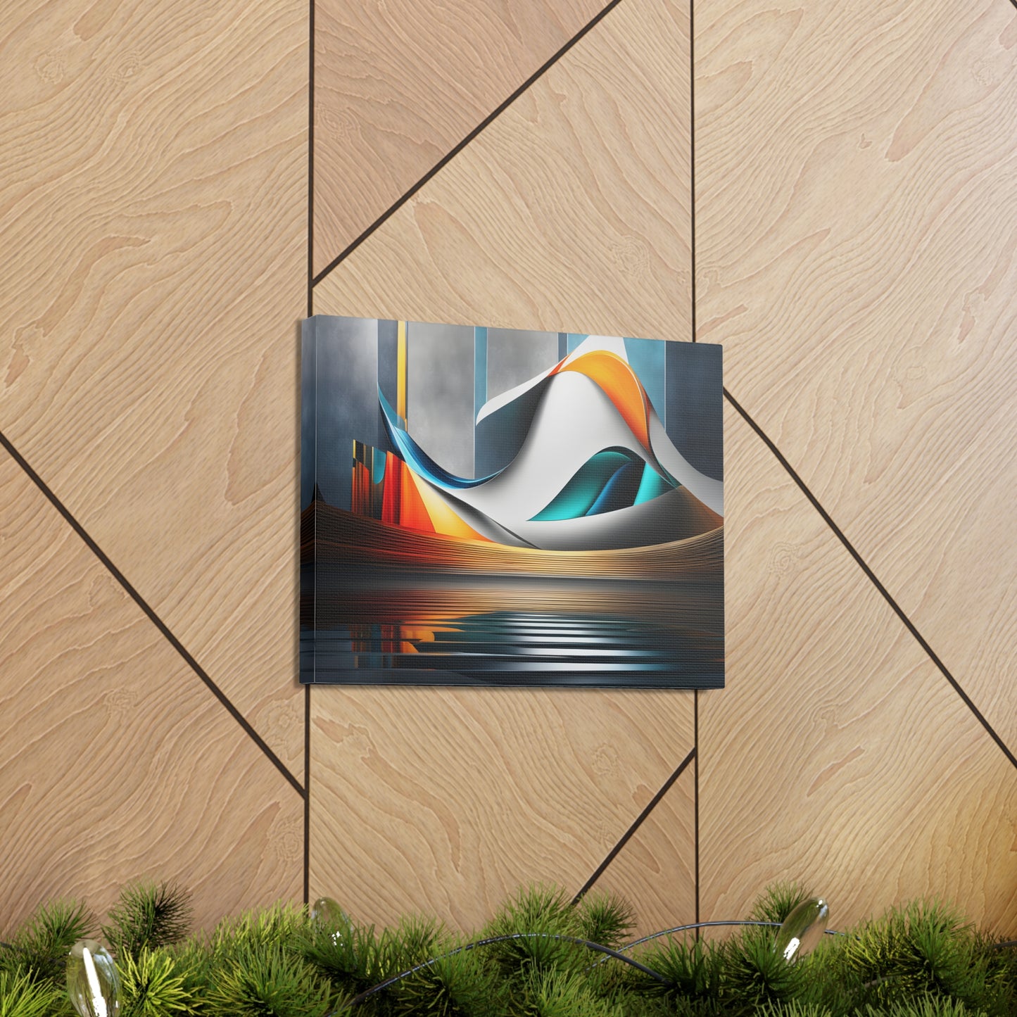 Spectrum Streams: Abstract Wall Décor