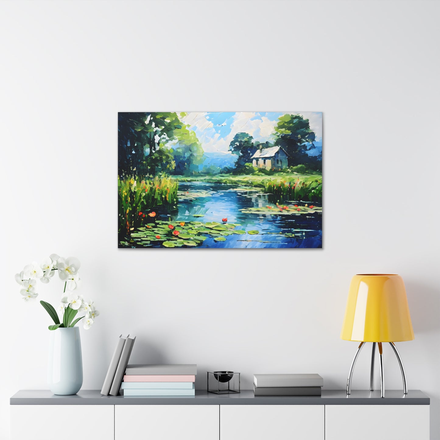 Dockside Delight: Classic Oil Painting Wall Décor