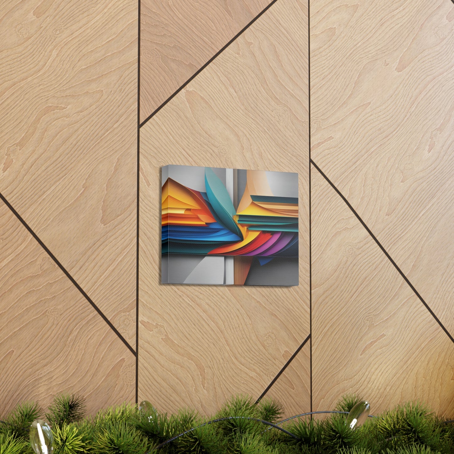 Silken Waves: Abstract Wall Décor