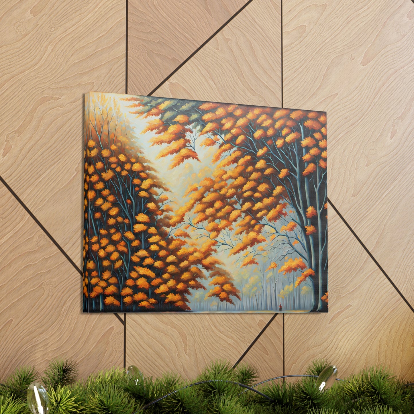 Autumn Fields: Classic Oil Painting Wall Décor