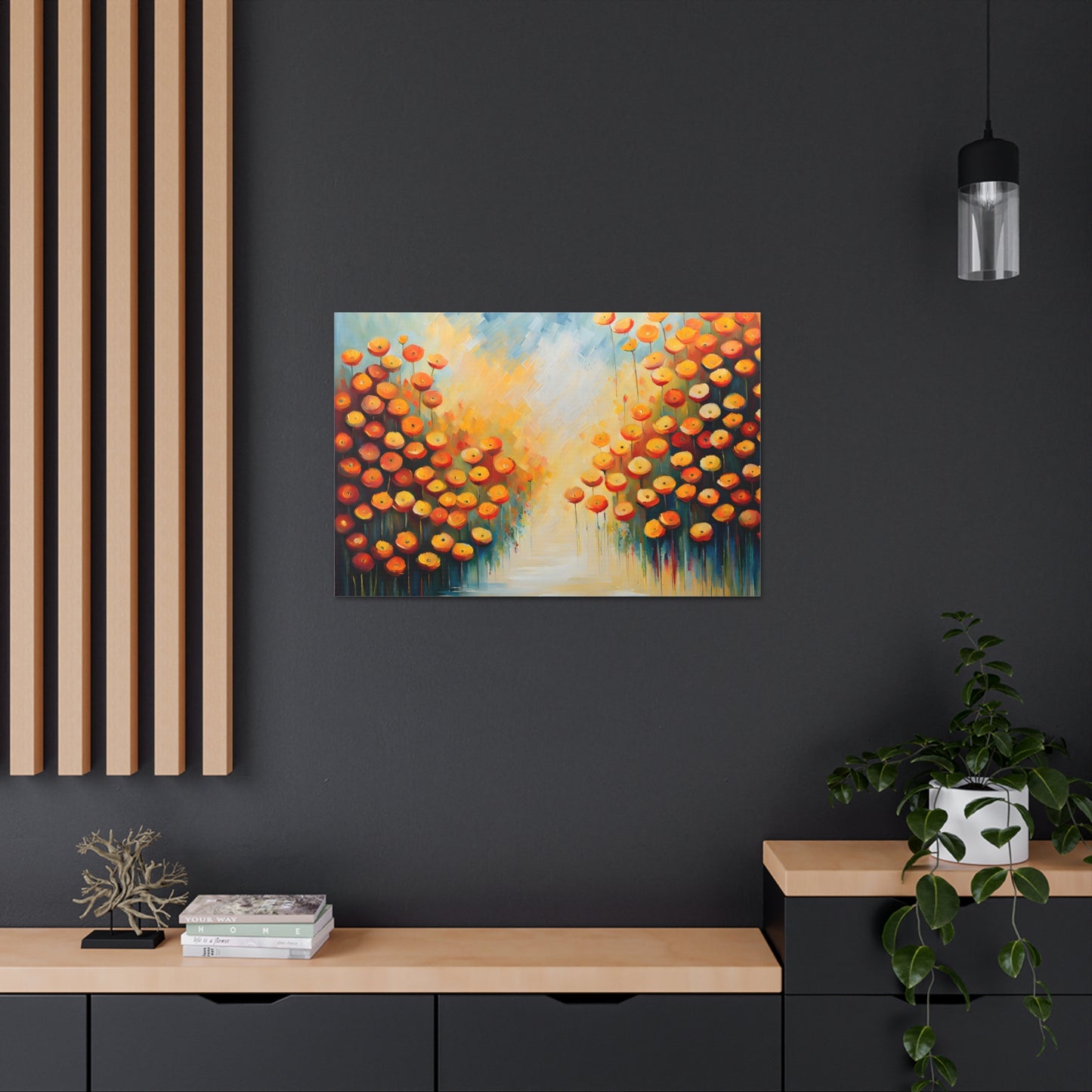 Whispering Garden: Classic Oil Painting Wall Décor