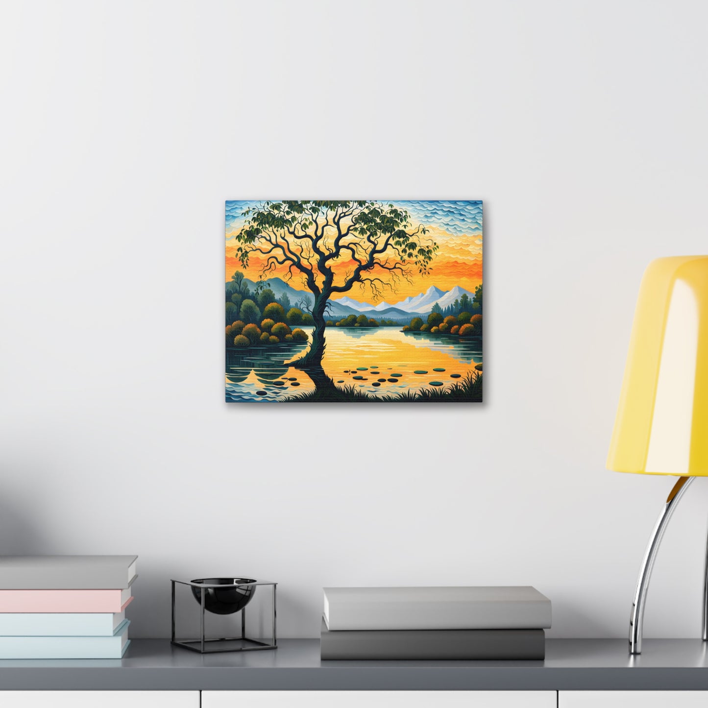 Golden Orchard: Classic Oil Painting Wall Décor