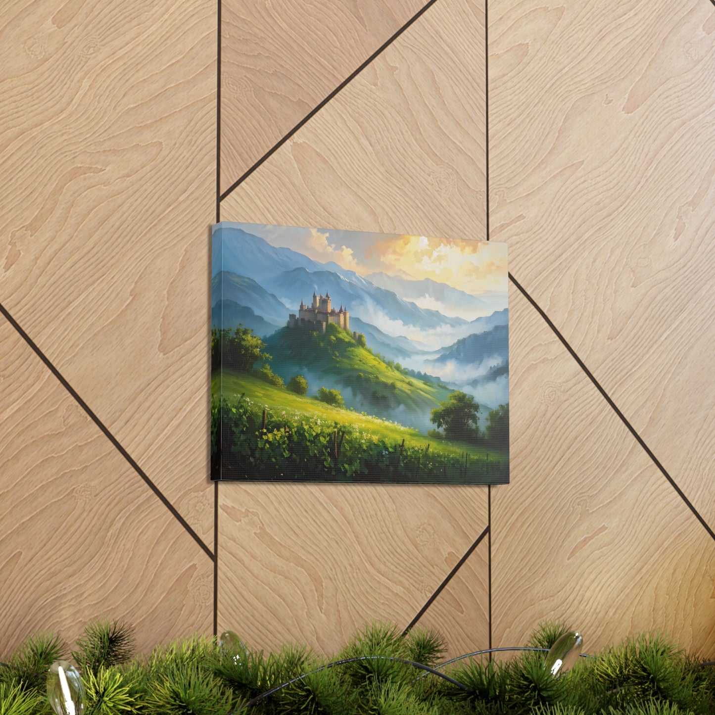 Mountain’s Heart: Classic Oil Painting Wall Décor