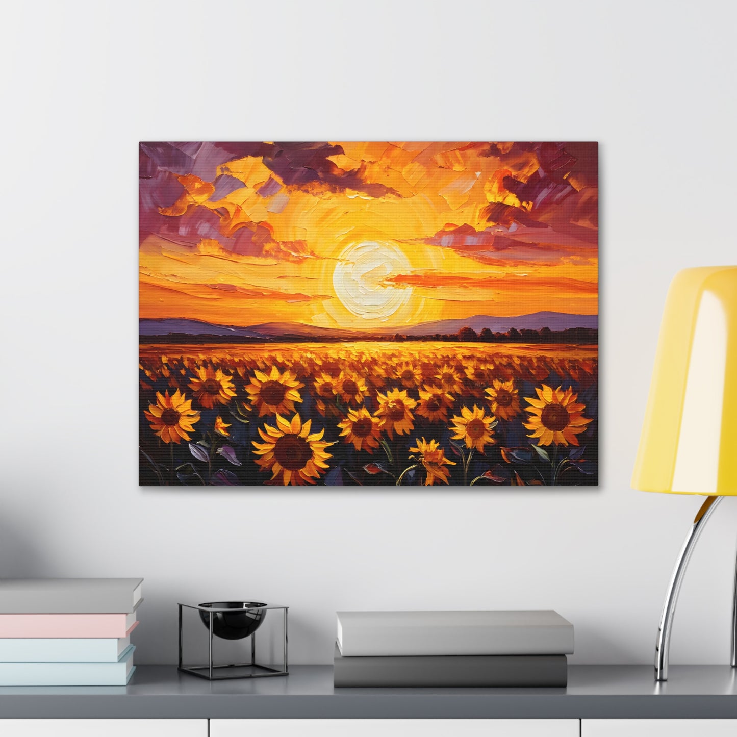 Glowing Garden: Classic Oil Painting Wall Décor