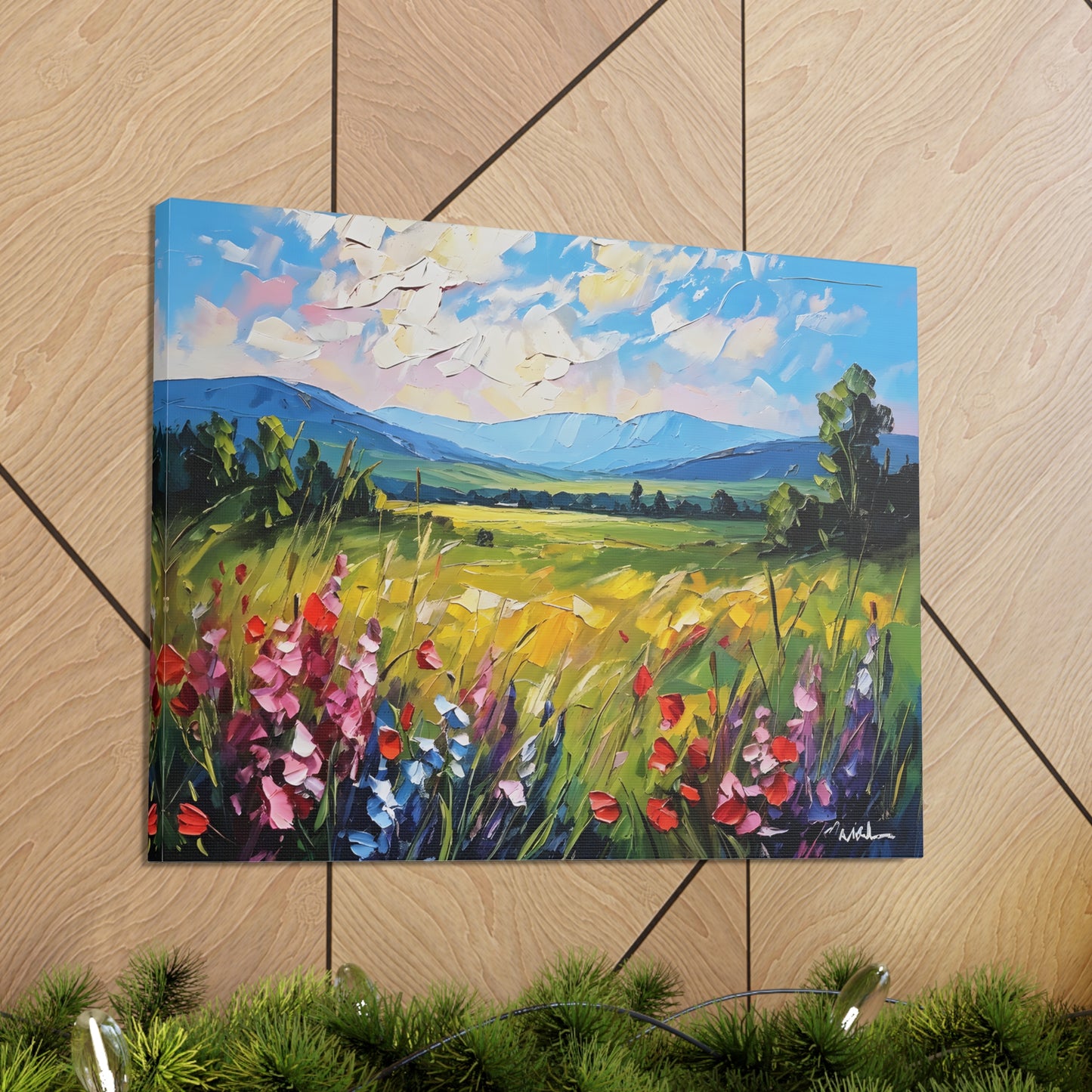 Tranquil Garden: Classic Oil Painting Wall Décor