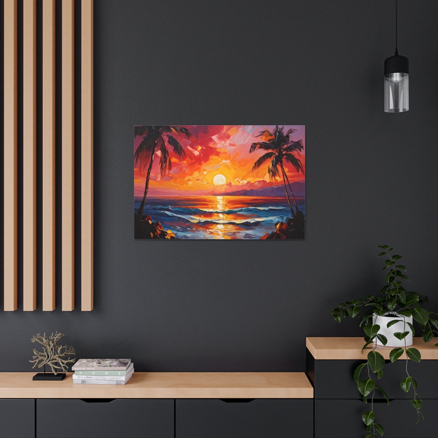 Coastal View: Classic Oil Painting Wall Décor