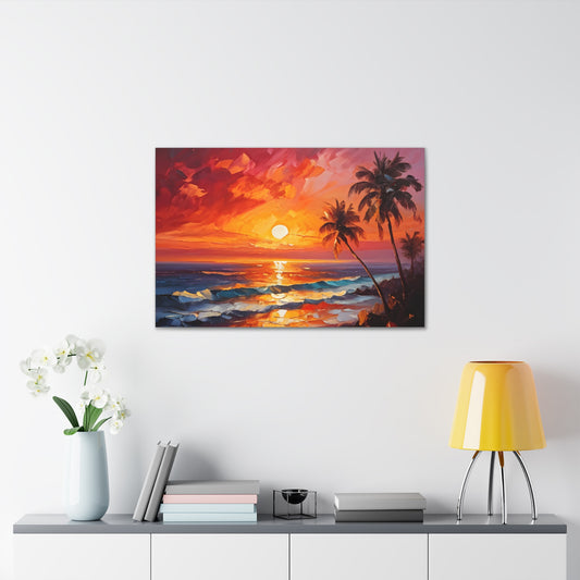 Ocean’s Edge: Classic Oil Painting Wall Décor