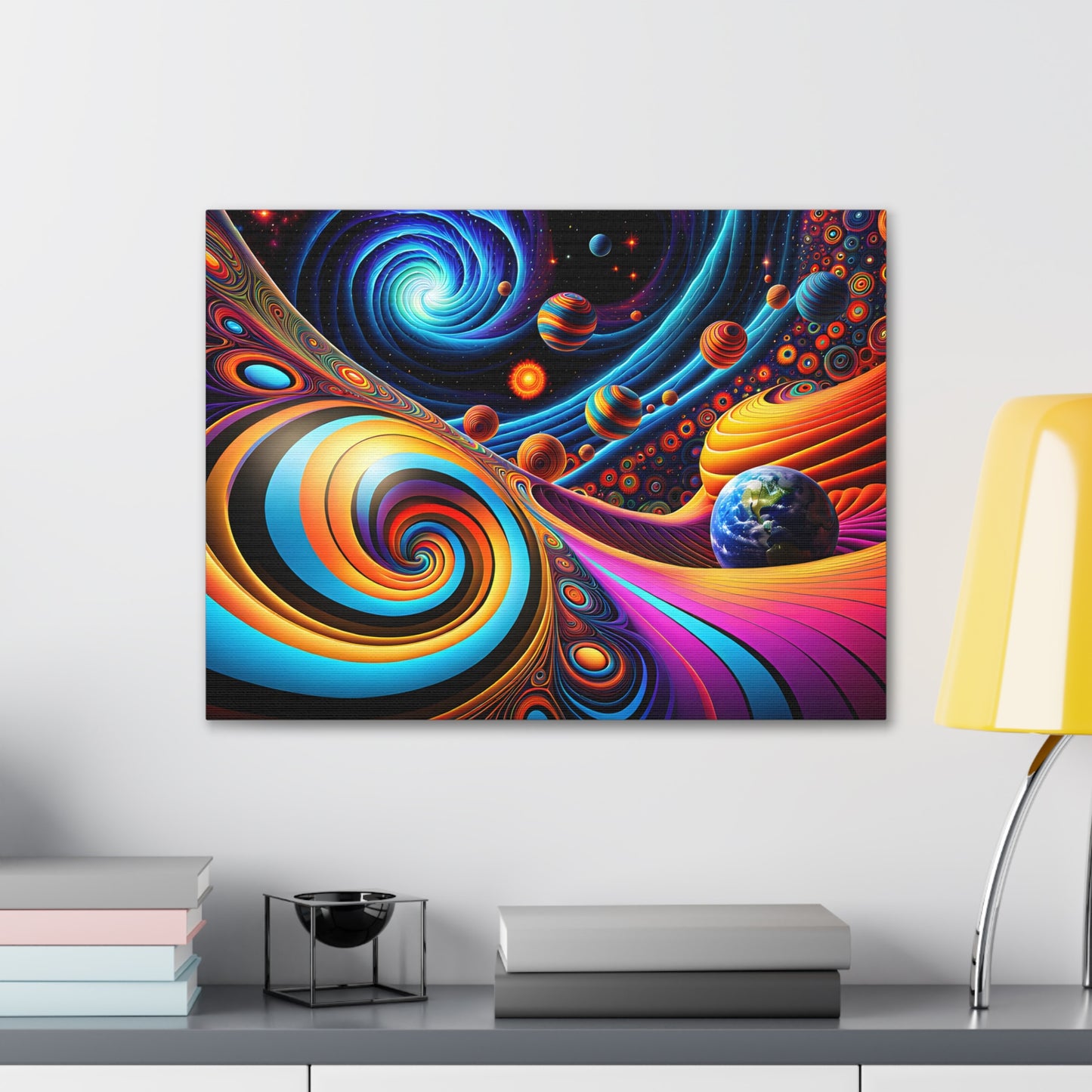 Cosmic Carousel: Psychedelic Wall Décor