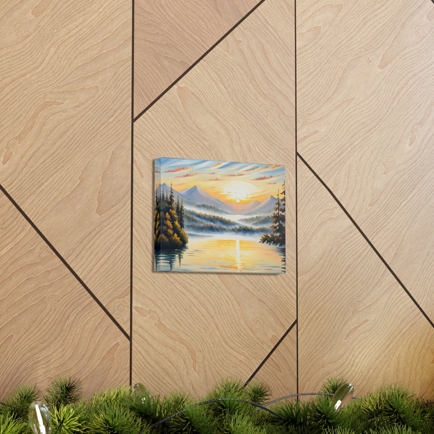 Dawn’s Reflection: Classic Oil Painting Wall Décor