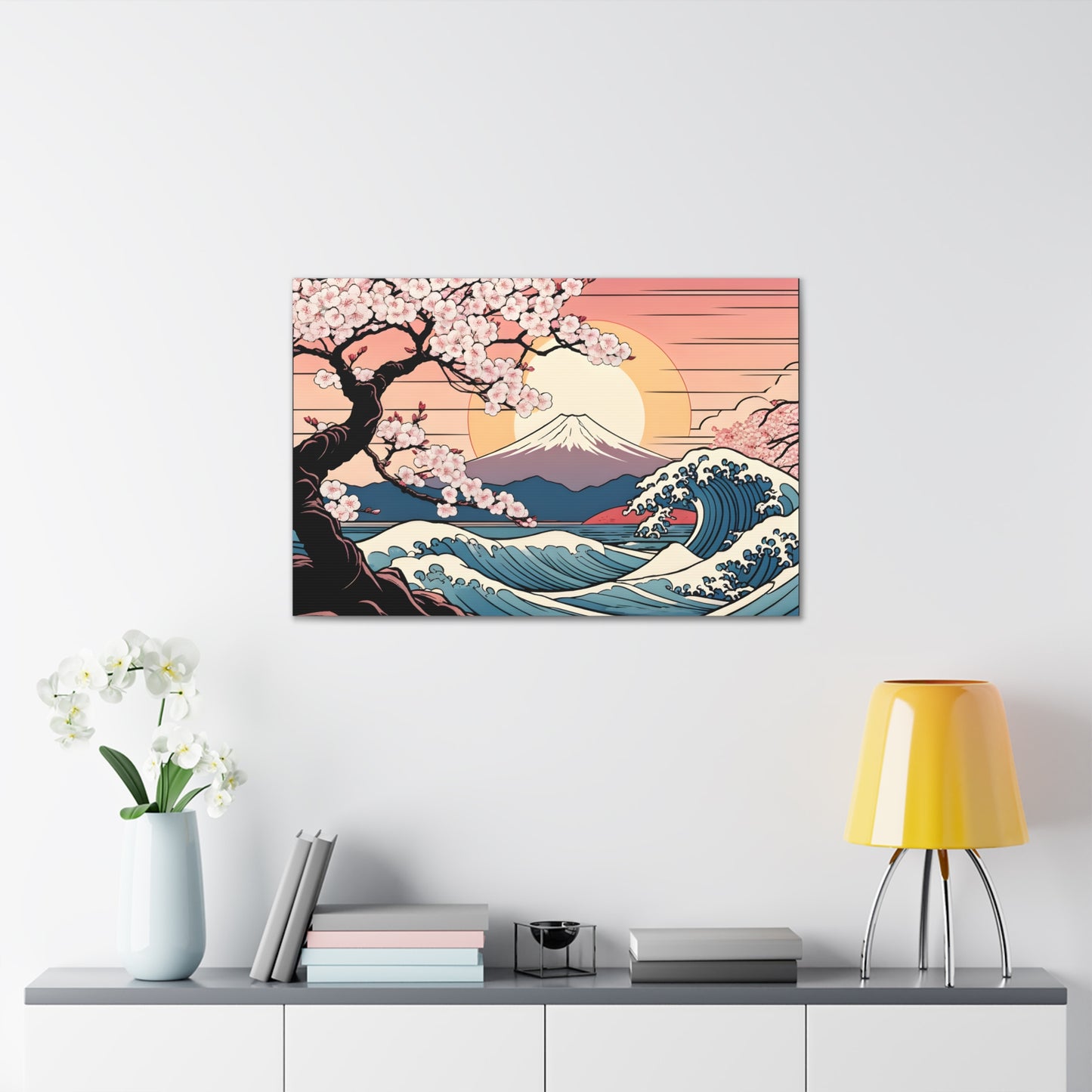 Cherry Blossom Symphony: Ukiyo-e Wall Décor