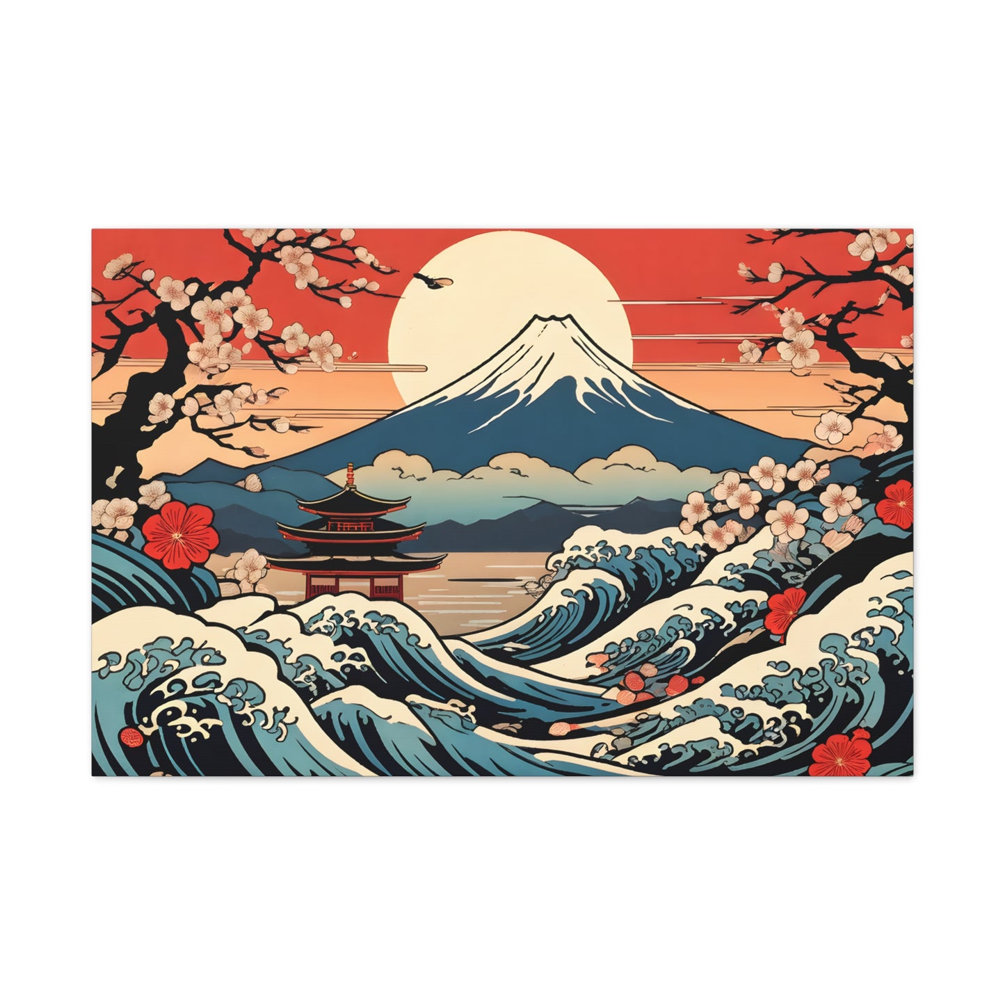 Crashing Monastery: Ukiyo-e Wall Décor