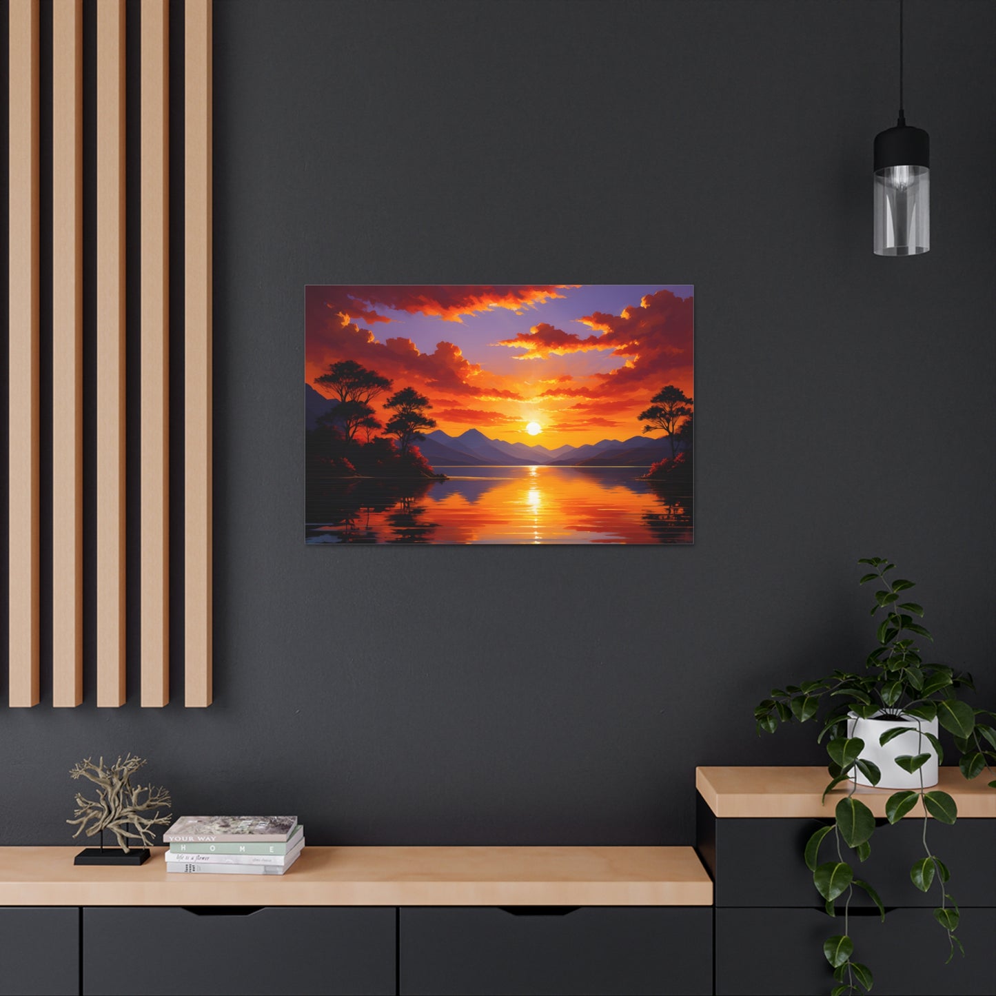 Tranquil River: Nature's Grandeur Wall Décor