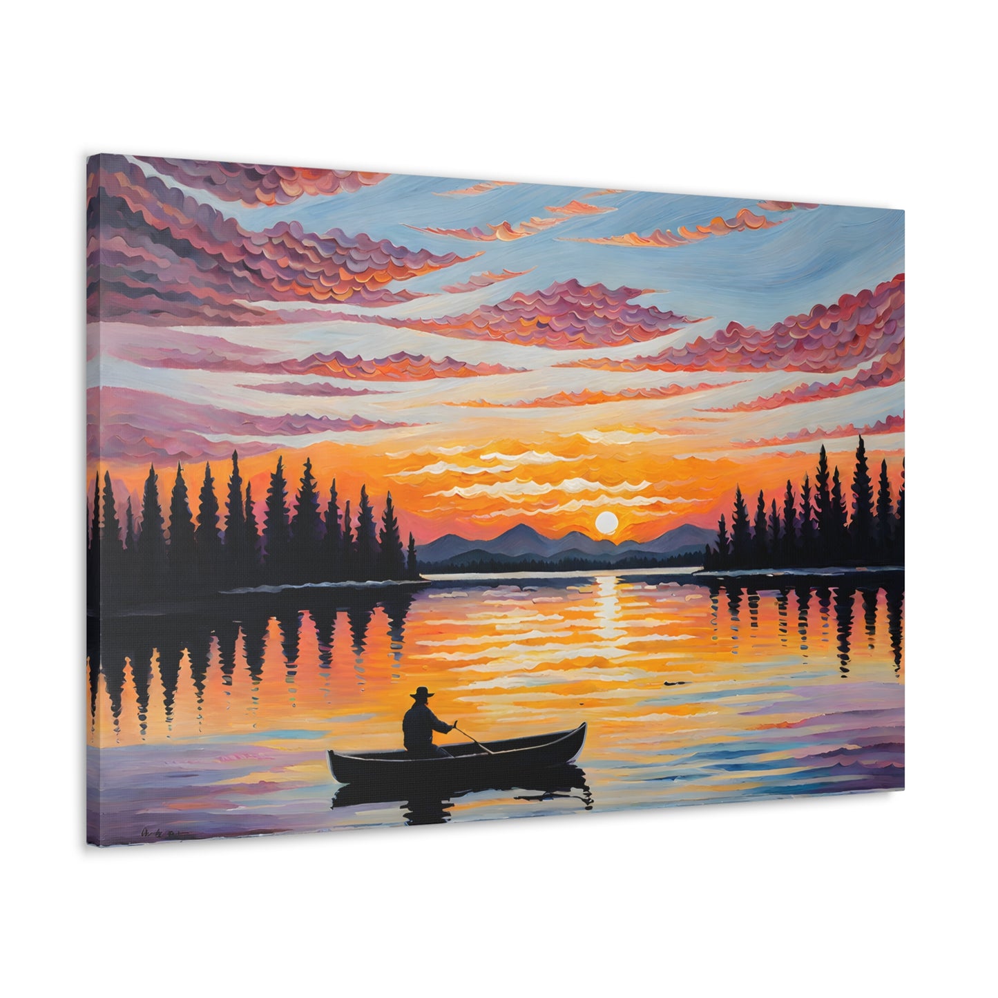 Breeze-Kissed Waters: Classic Oil Painting Wall Décor