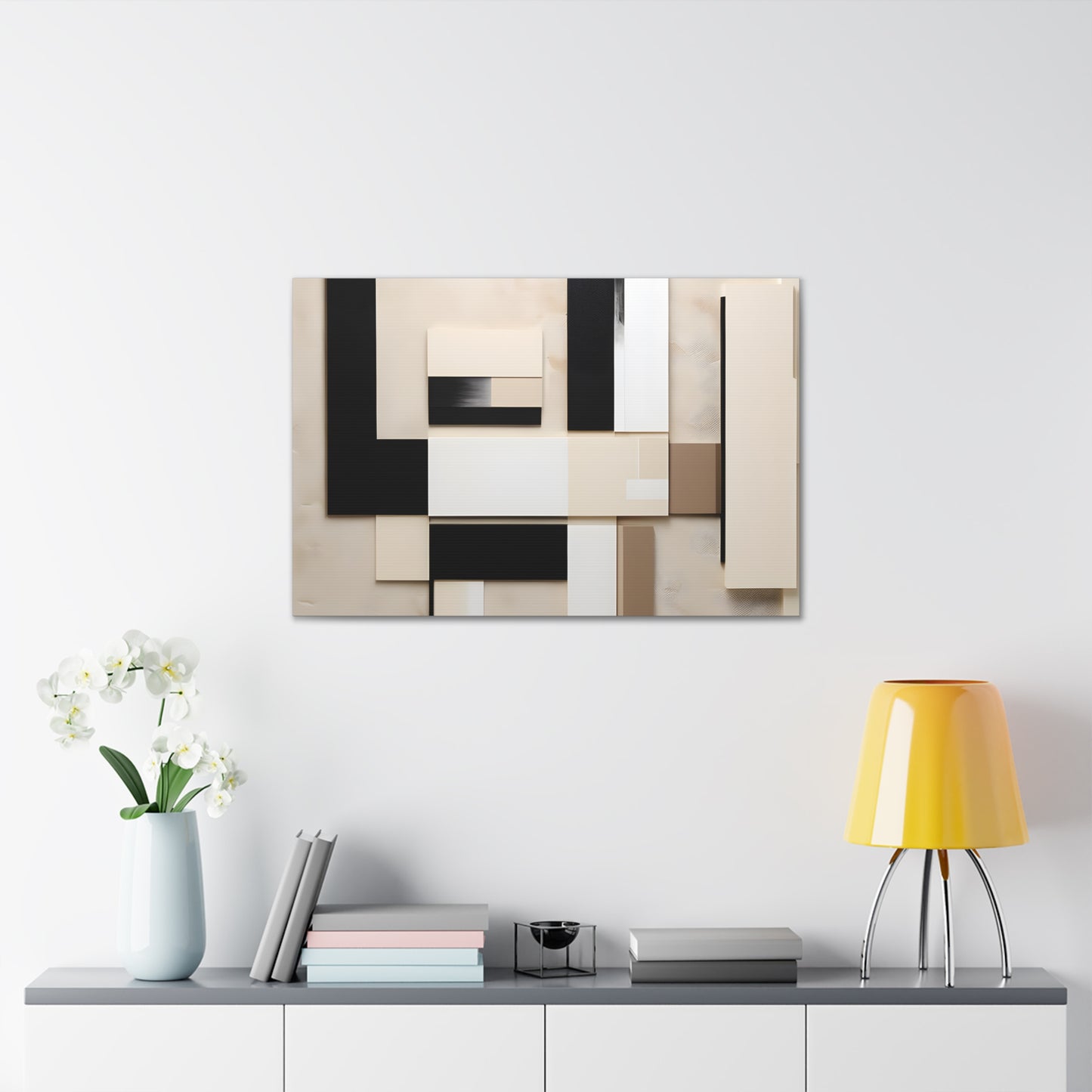 Neutral Flow: Abstract Beige Wall Décor