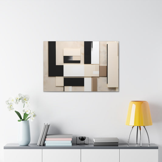 Neutral Flow: Abstract Beige Wall Décor