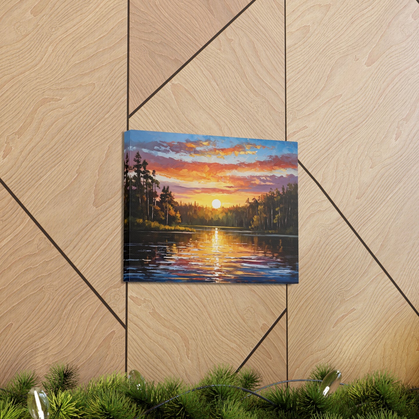 Peaceful Clearing: Classic Oil Painting Wall Décor