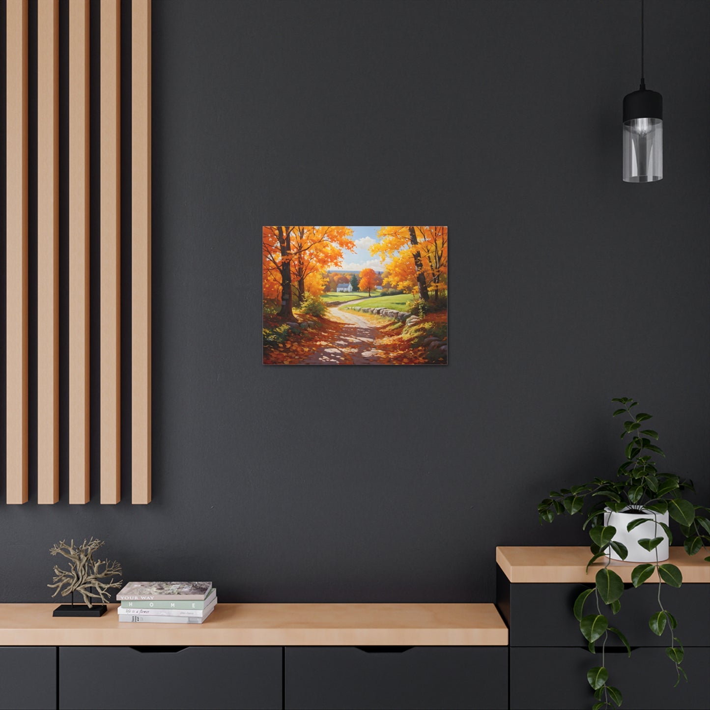 Autumn Serenity: Classic Oil Painting Wall Décor