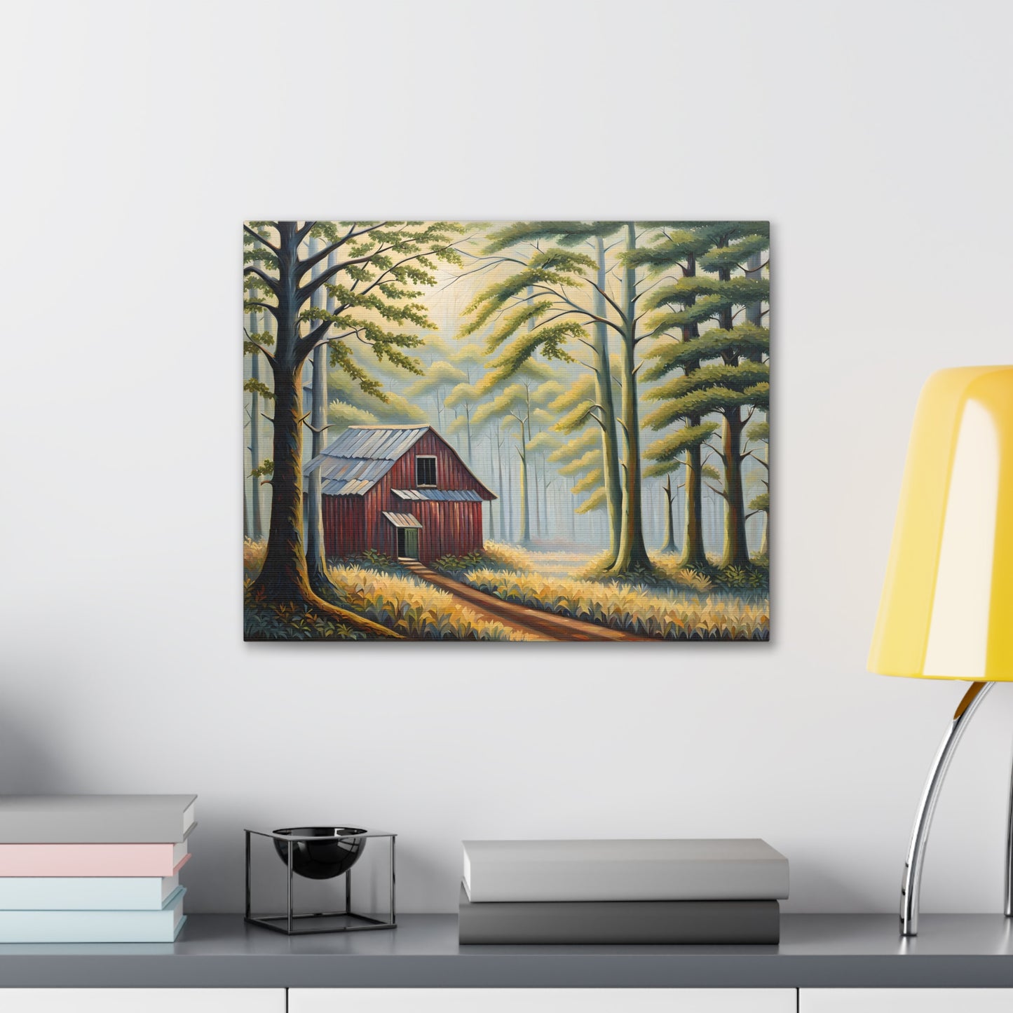 Woodland Refuge: Classic Oil Painting Wall Décor