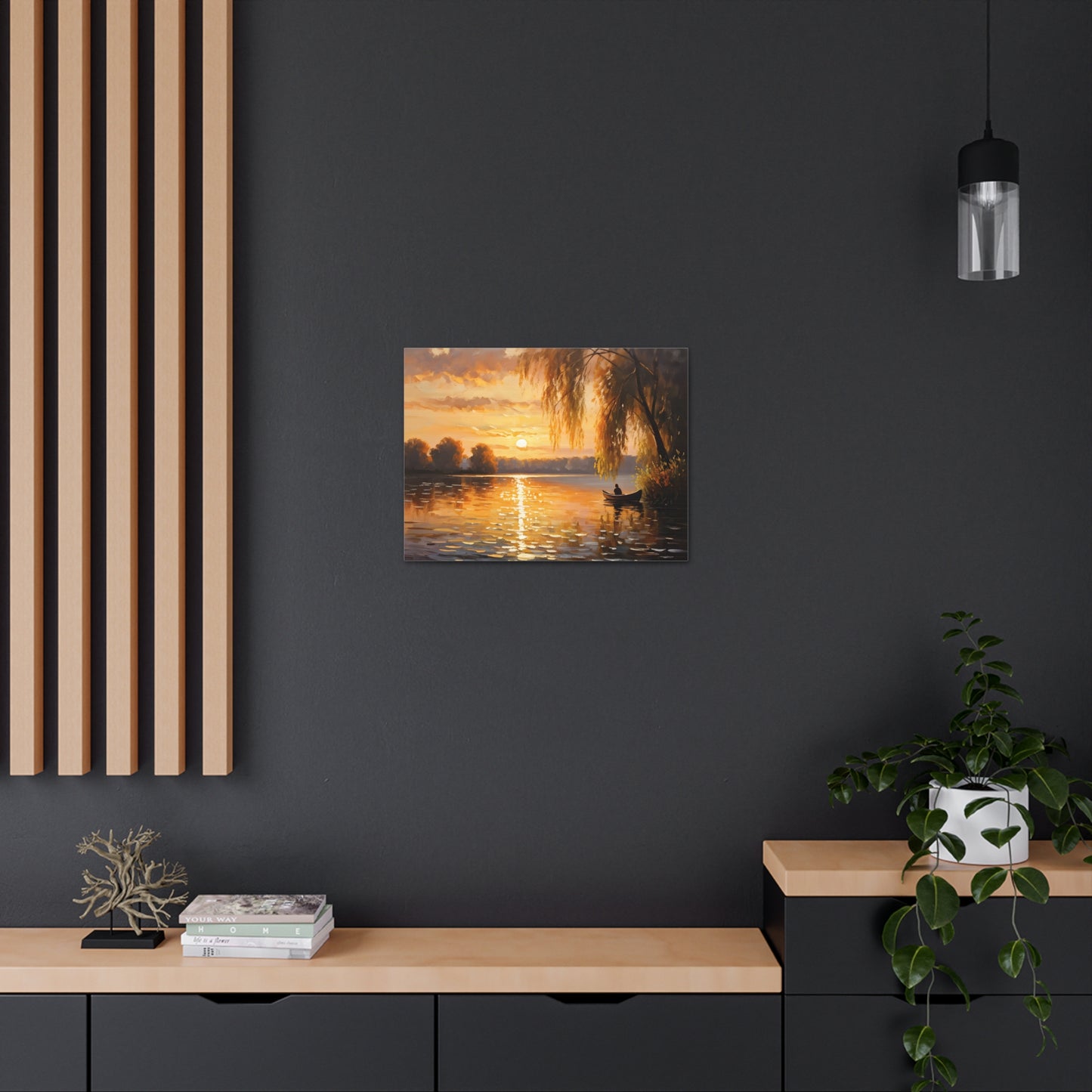 Coastal Serenity: Classic Oil Painting Wall Décor