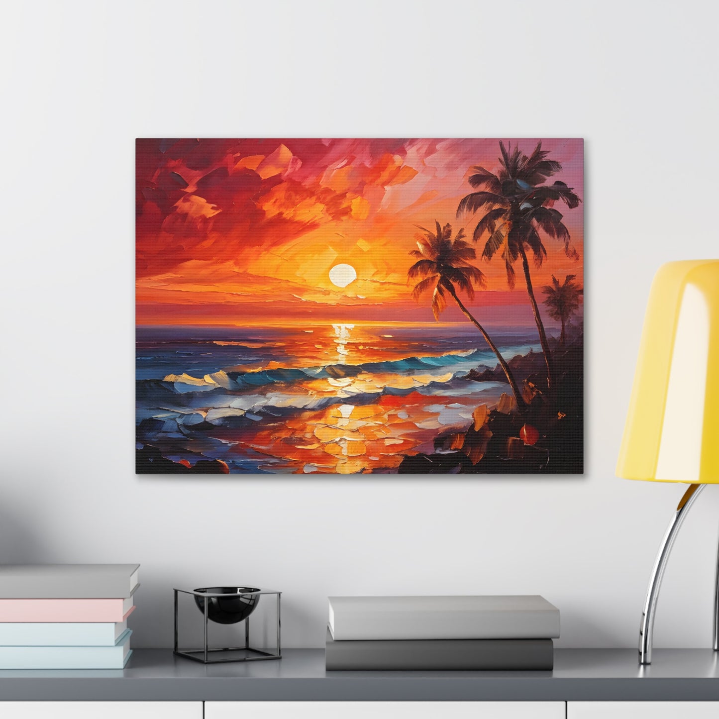 Ocean’s Edge: Classic Oil Painting Wall Décor