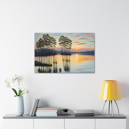 Crystal Waters: Classic Oil Painting Wall Décor