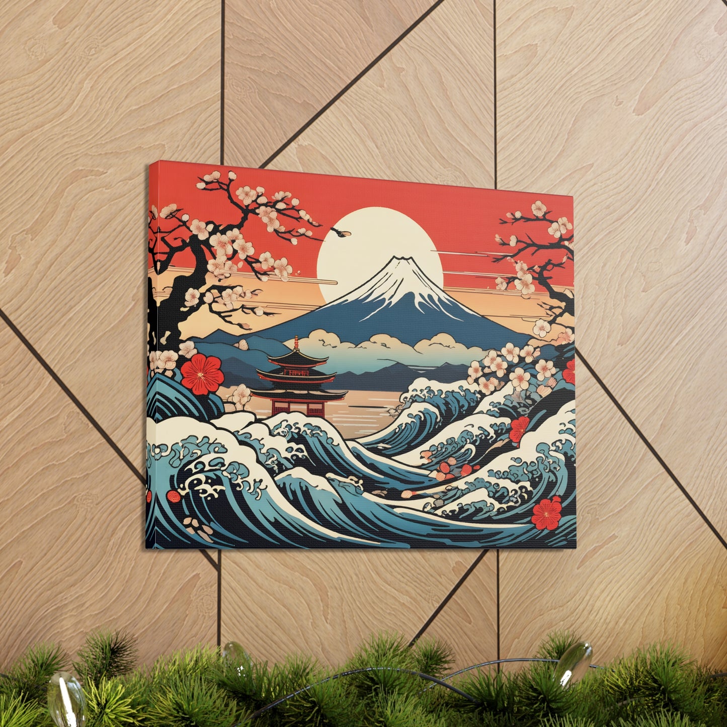 Crashing Monastery: Ukiyo-e Wall Décor