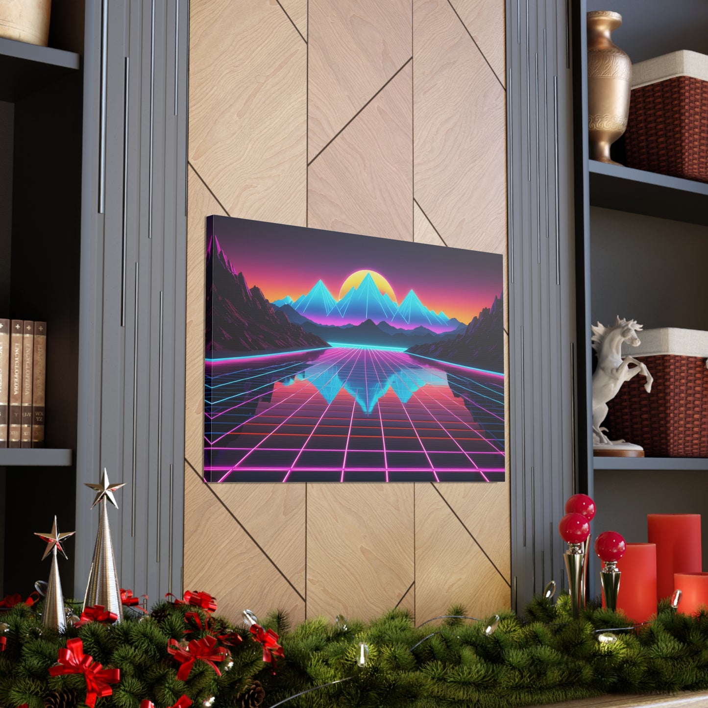 Skyline Dreams: Outrun Wall Décor