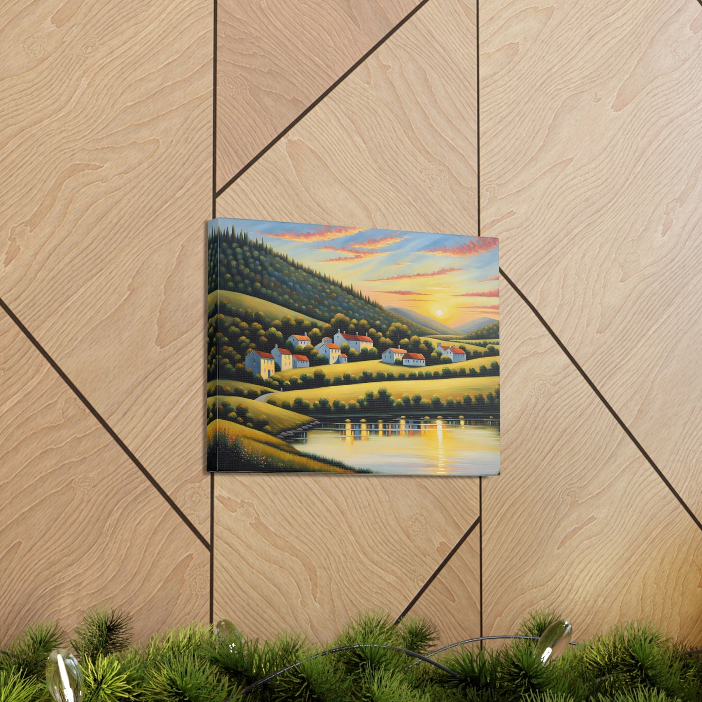 Wildflower Path: Classic Oil Painting Wall Décor