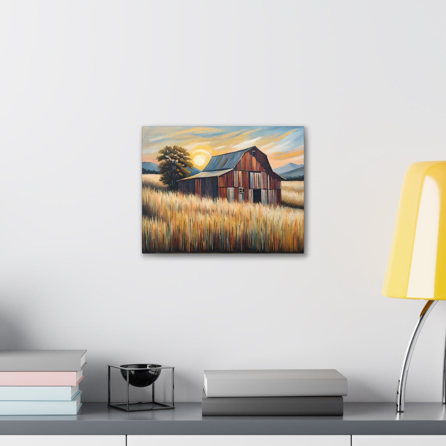 Summer’s Glow: Classic Oil Painting Wall Décor