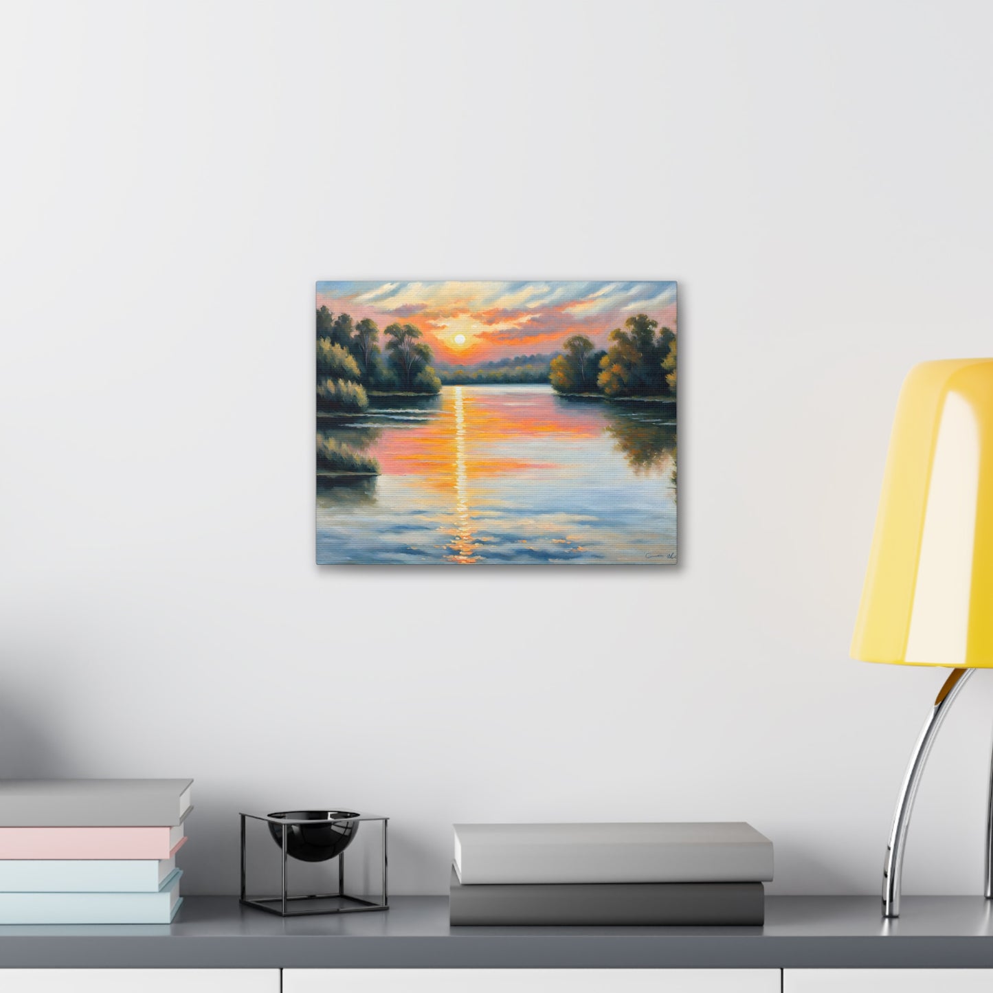 Horizon’s Embrace: Classic Oil Painting Wall Décor