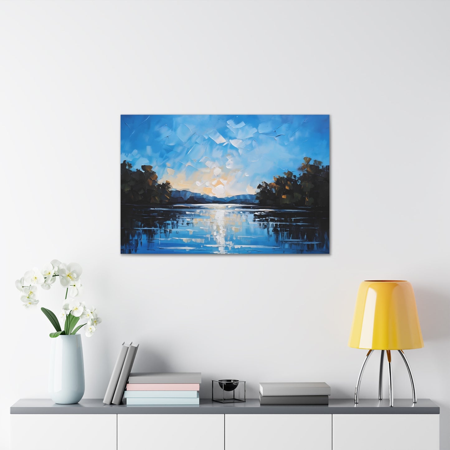 Tranquil Bay: Classic Oil Painting Wall Décor