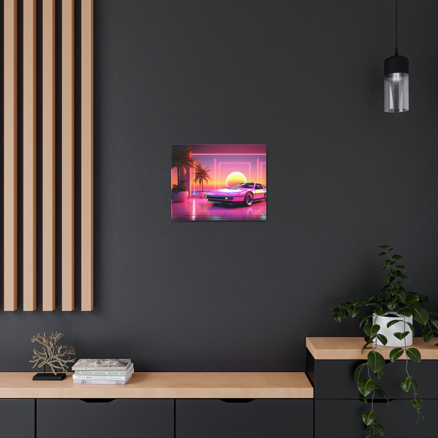 Cruisin Chromatic: Outrun Wall Décor