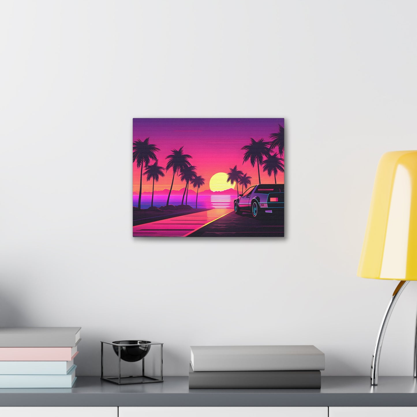 Sunset Synth: Outrun Wall Décor