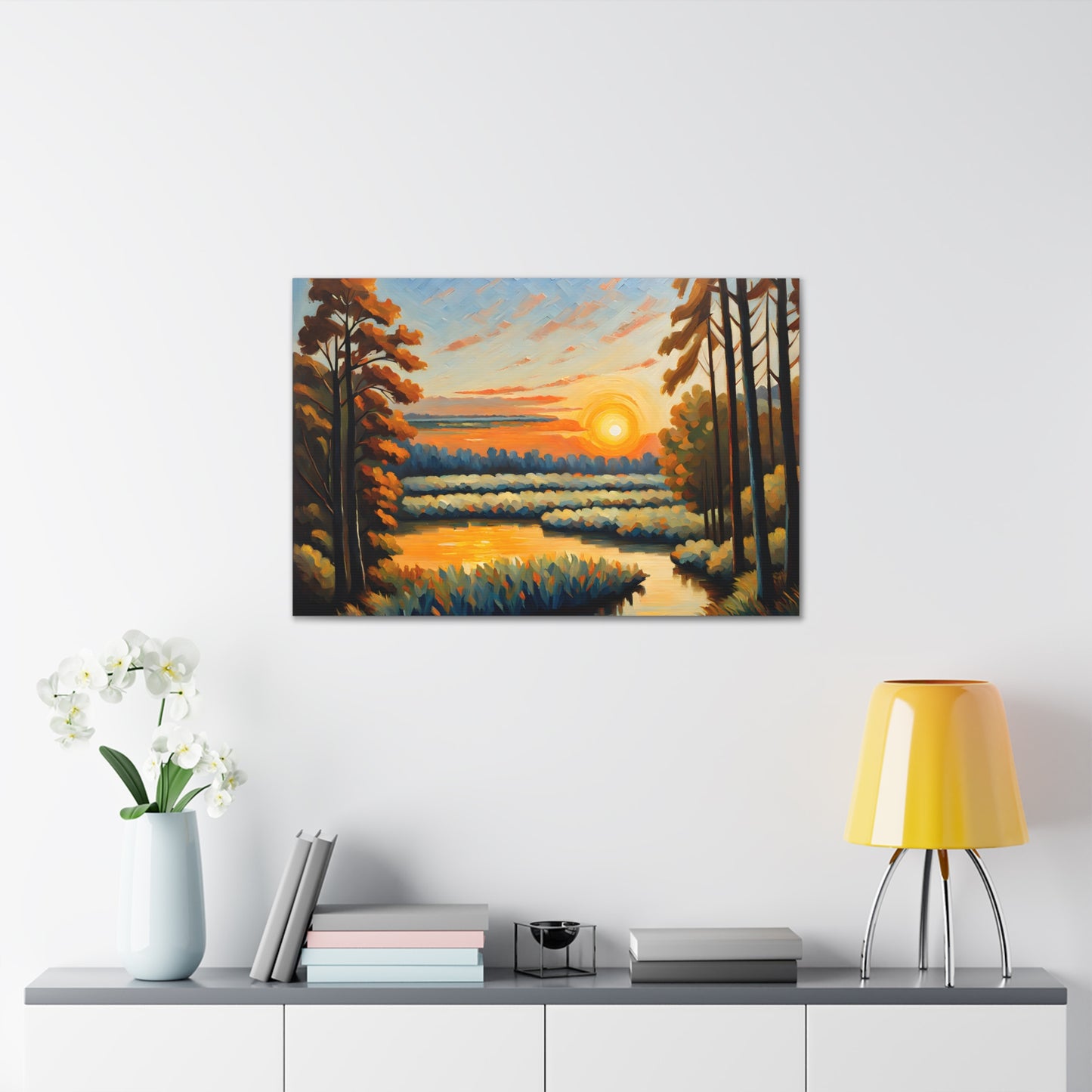 Light of Dusk: Classic Oil Painting Wall Décor