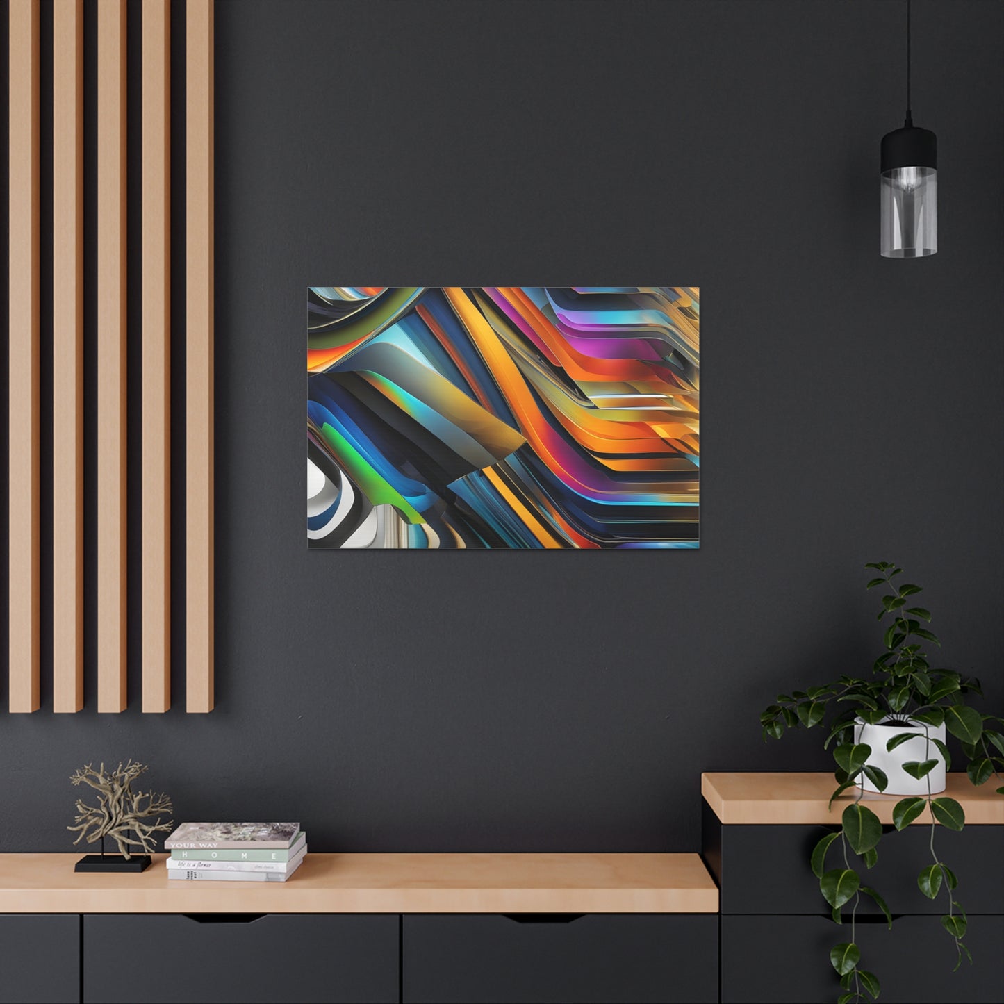 Temporal Waves: Abstract Wall Décor