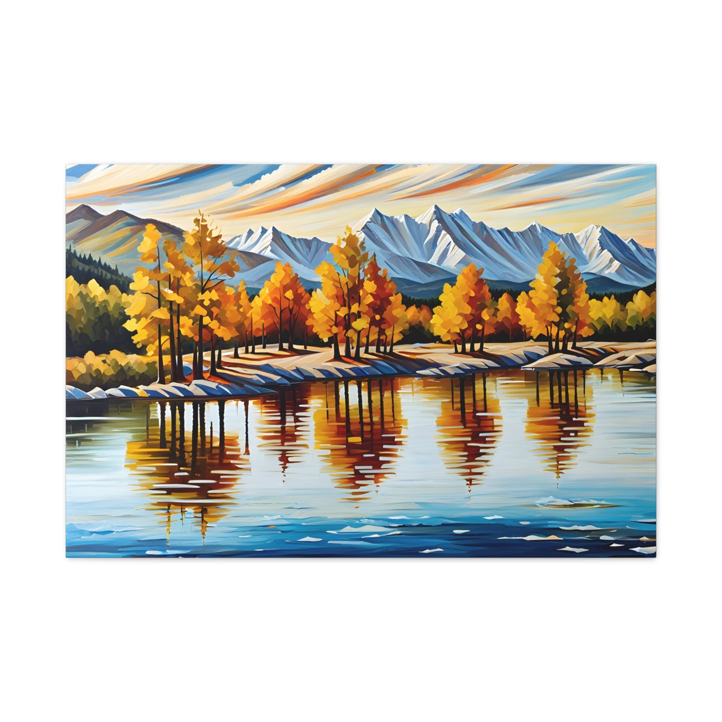 Bright Shoreline: Classic Oil Painting Wall Décor