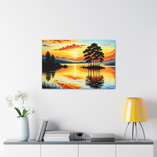 Prairie Horizon: Classic Oil Painting Wall Décor