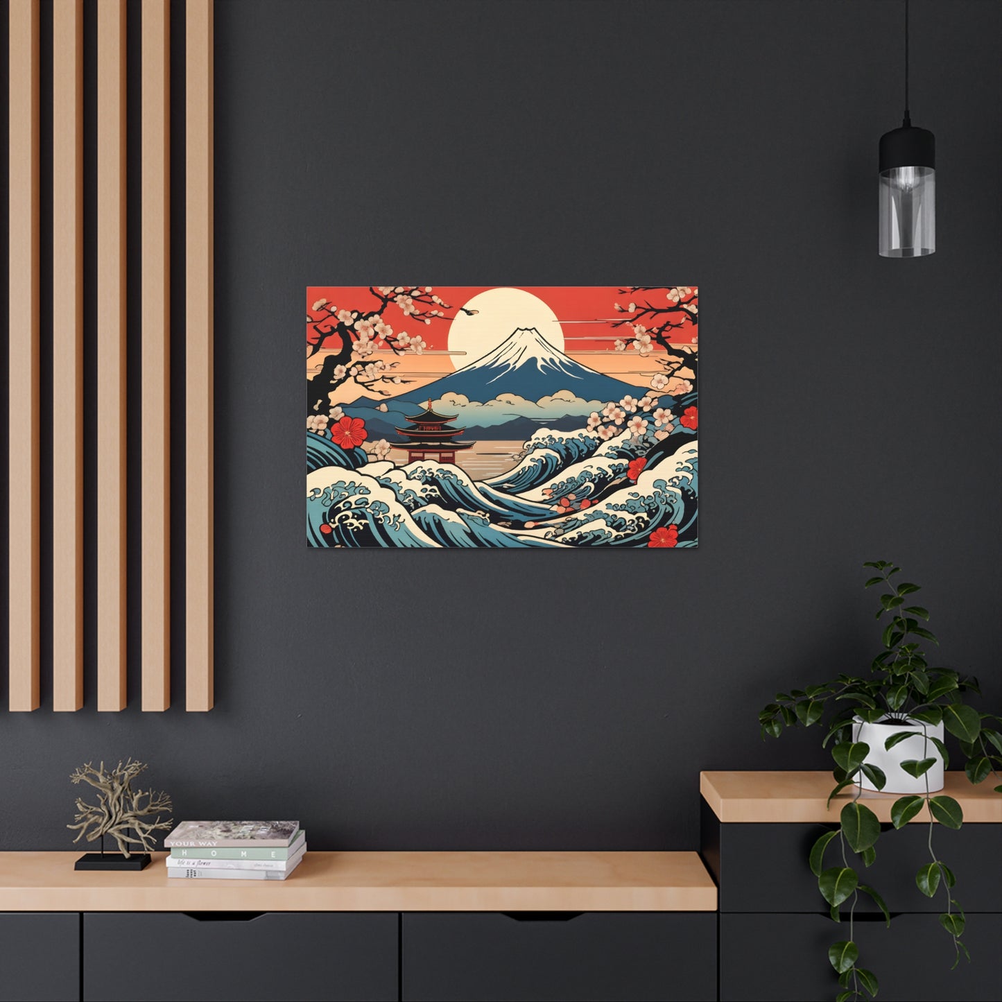 Crashing Monastery: Ukiyo-e Wall Décor