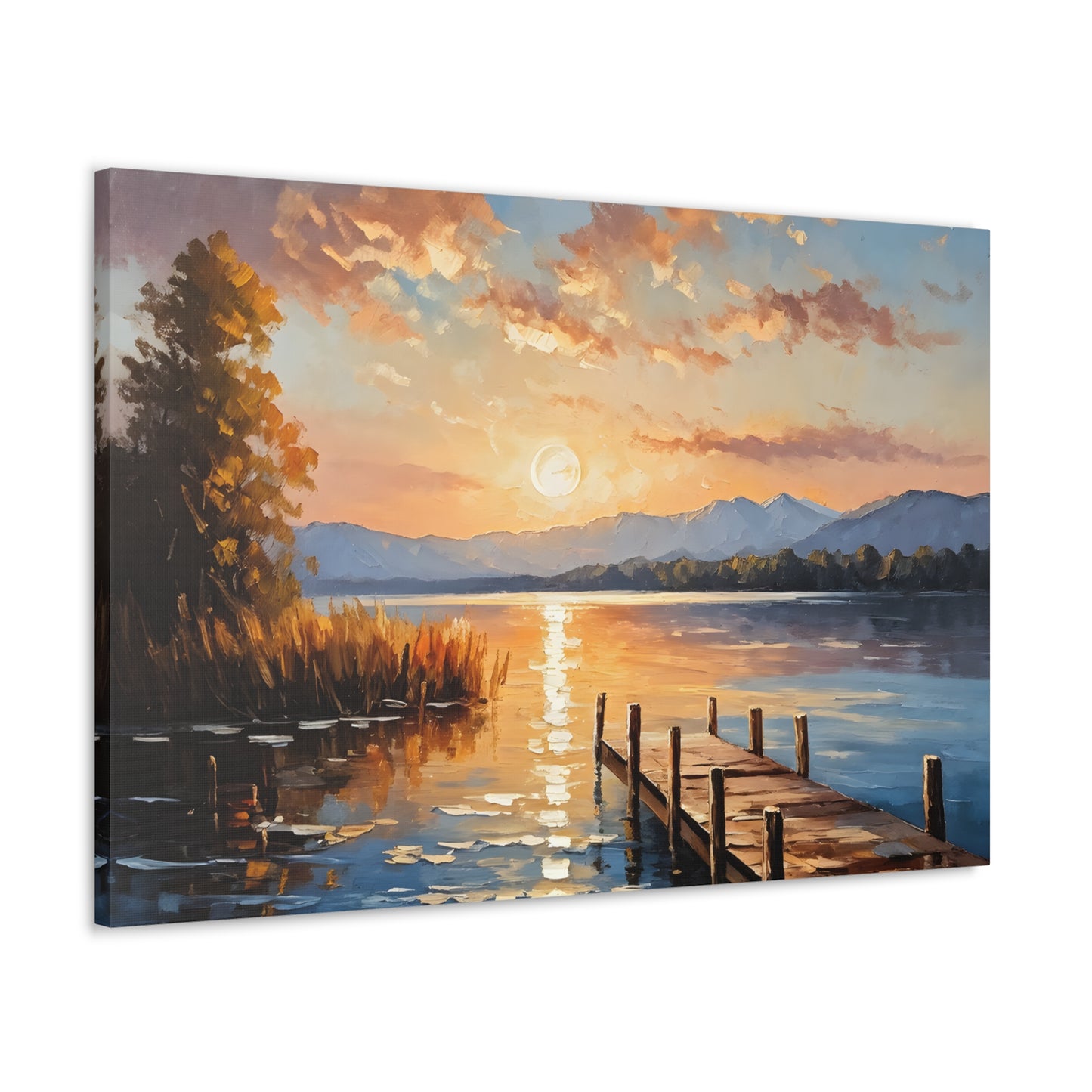 Riverside Retreat: Classic Oil Painting Wall Décor