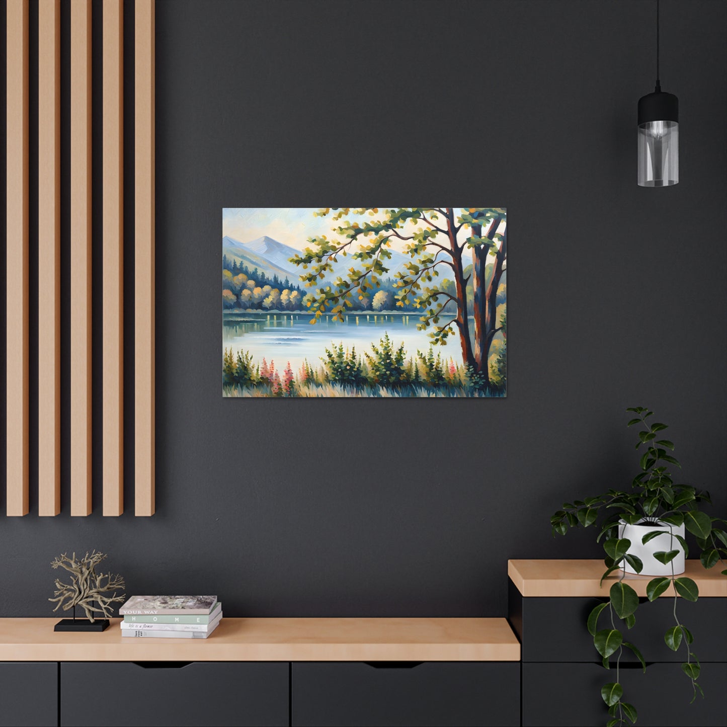 Serene Pastures: Classic Oil Painting Wall Décor