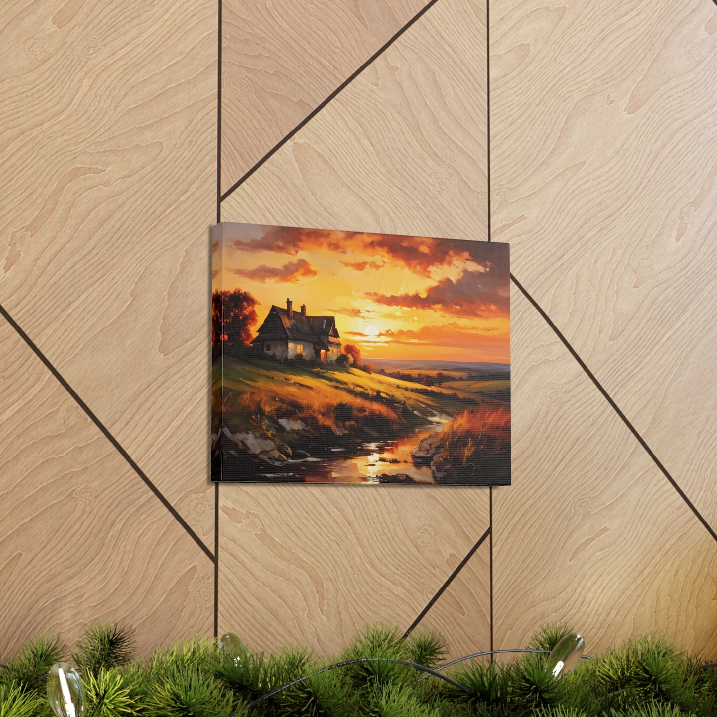 Quiet Path: Classic Oil Painting Wall Décor