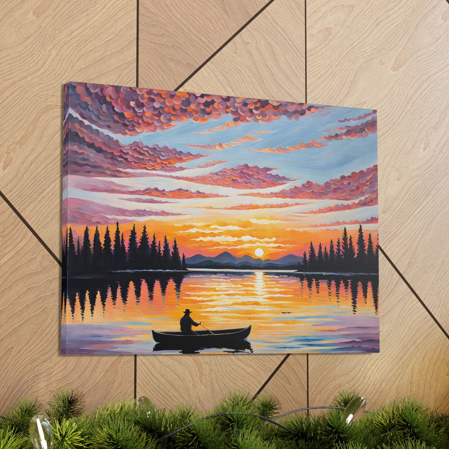 Breeze-Kissed Waters: Classic Oil Painting Wall Décor