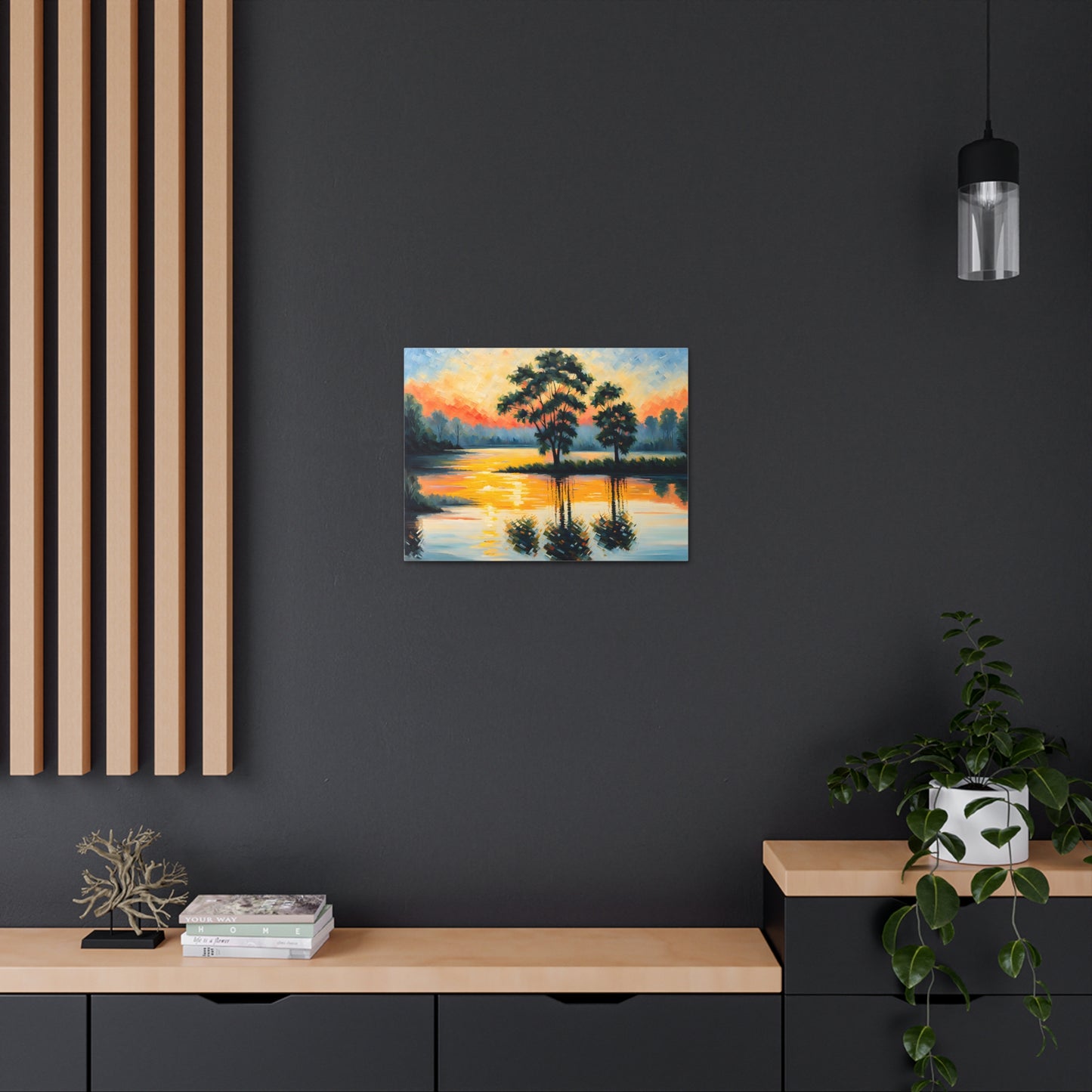 Coastal Meadows: Classic Oil Painting Wall Décor